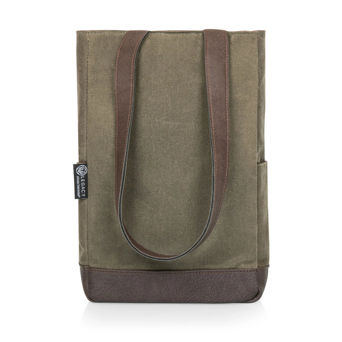 Legacy 2 Bottle Insulated Wine Cooler Bag Khaki Green w Beige
