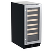 Marvel Professional 15-in Single Zone Stainless Steel - Glass Door