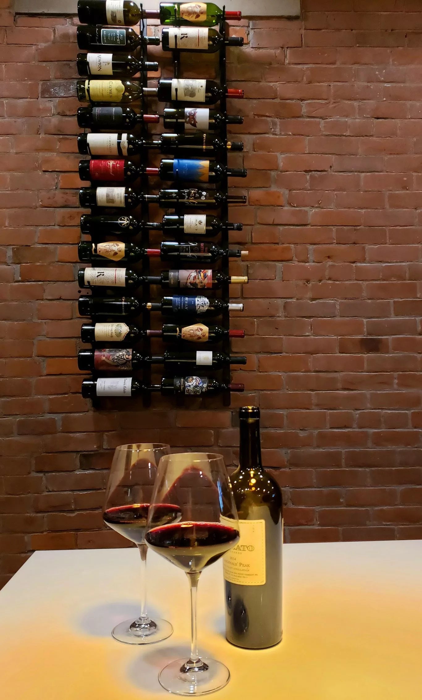 VintageView W Series Wine Rack 2 (wall mounted metal wine bottle storage)