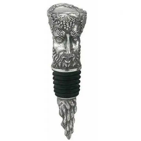Bacchus Pewter Bottle Stopper