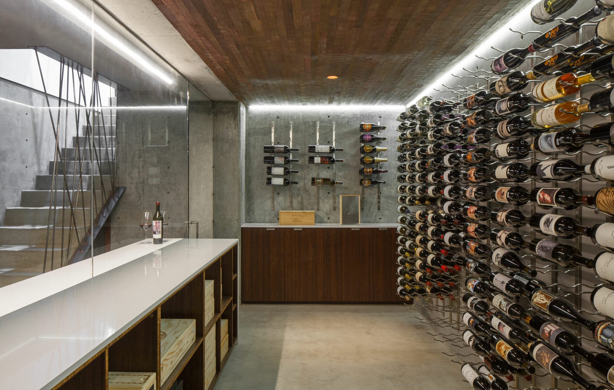 VintageView W Series Mag Rack 9 Bottles Tall (wall mounted bottle storage for magnums and champagnes)