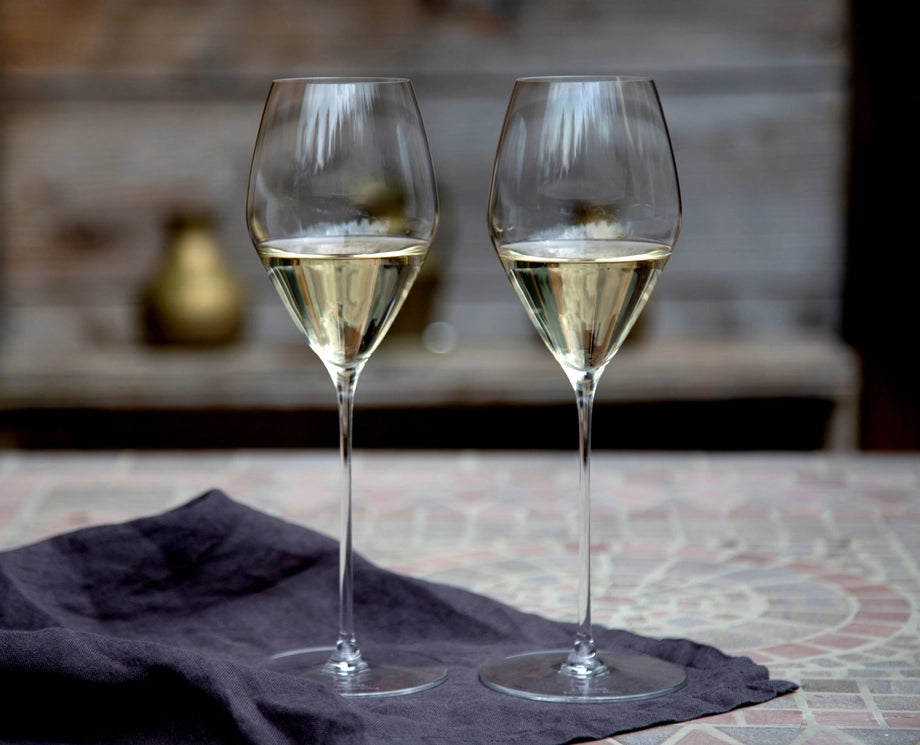 Riedel Wine Friendly Decanter + Veloce Chardonnay Glass Set