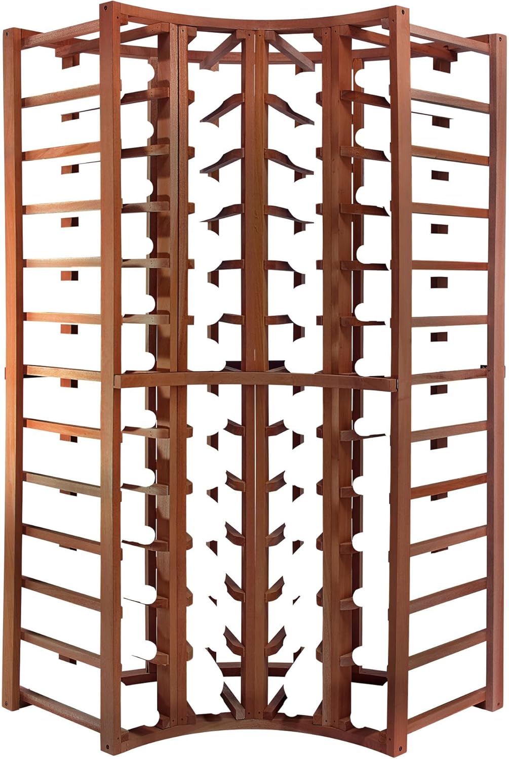 F04 Curved Corner Wine Rack