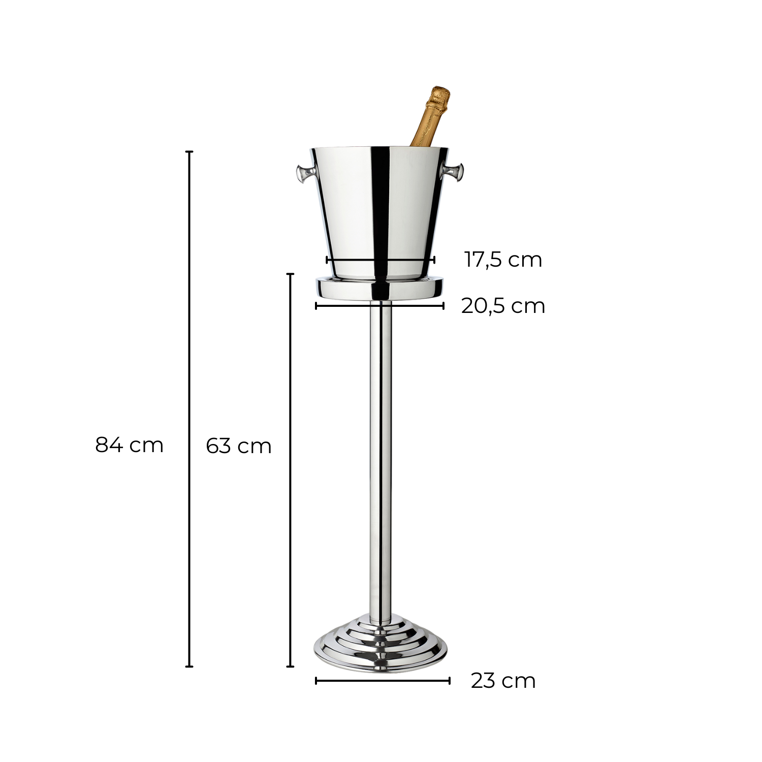 Rosehill Wine Cellars Modern Champagne Experience Set – RIEDEL Veloce Glasses + Capri Cooler with Stand