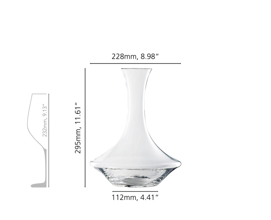 Spiegelau Authentis Decanter + 6 Burgundy Red Wine Glasses