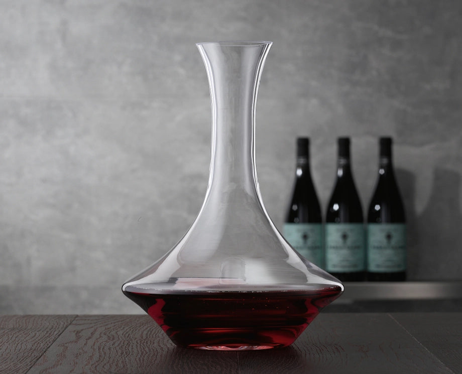 Spiegelau Authentis Decanter + 6 Burgundy Red Wine Glasses