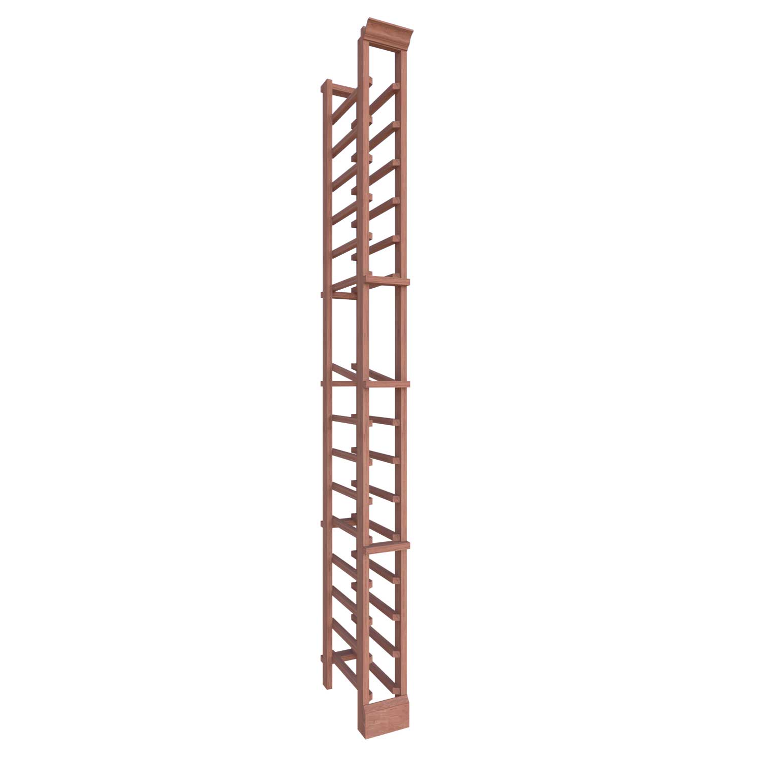 Premier Cru Wine Racks Full Height Standard (750ml) Single Column - Premier Cru Premium Wooden Racking African Sapele