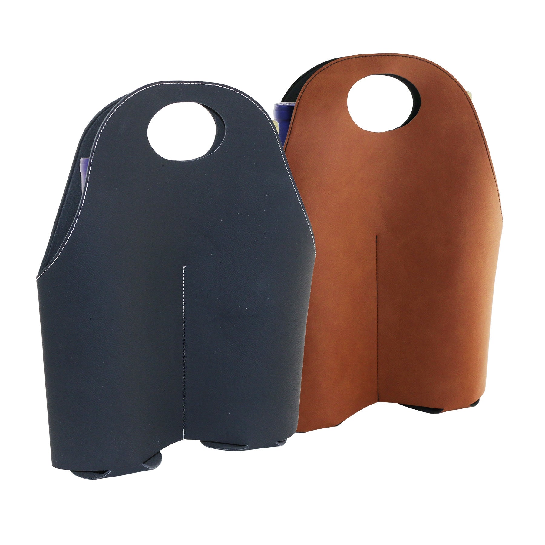 Franmara SUAVE Two Wine Bottle Leatherette Tote