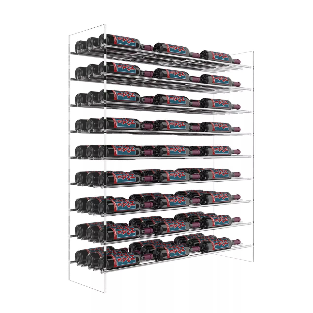 VintageView Evolution Freestanding Wine Rack 47 Base Kit Chrome