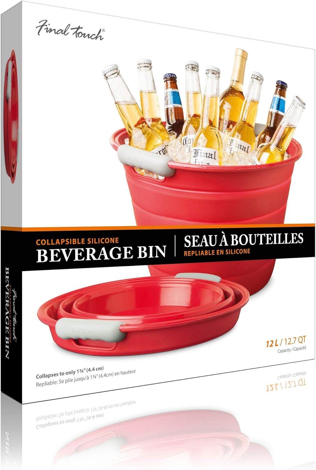 Collapsible Silicone Beverage Bin