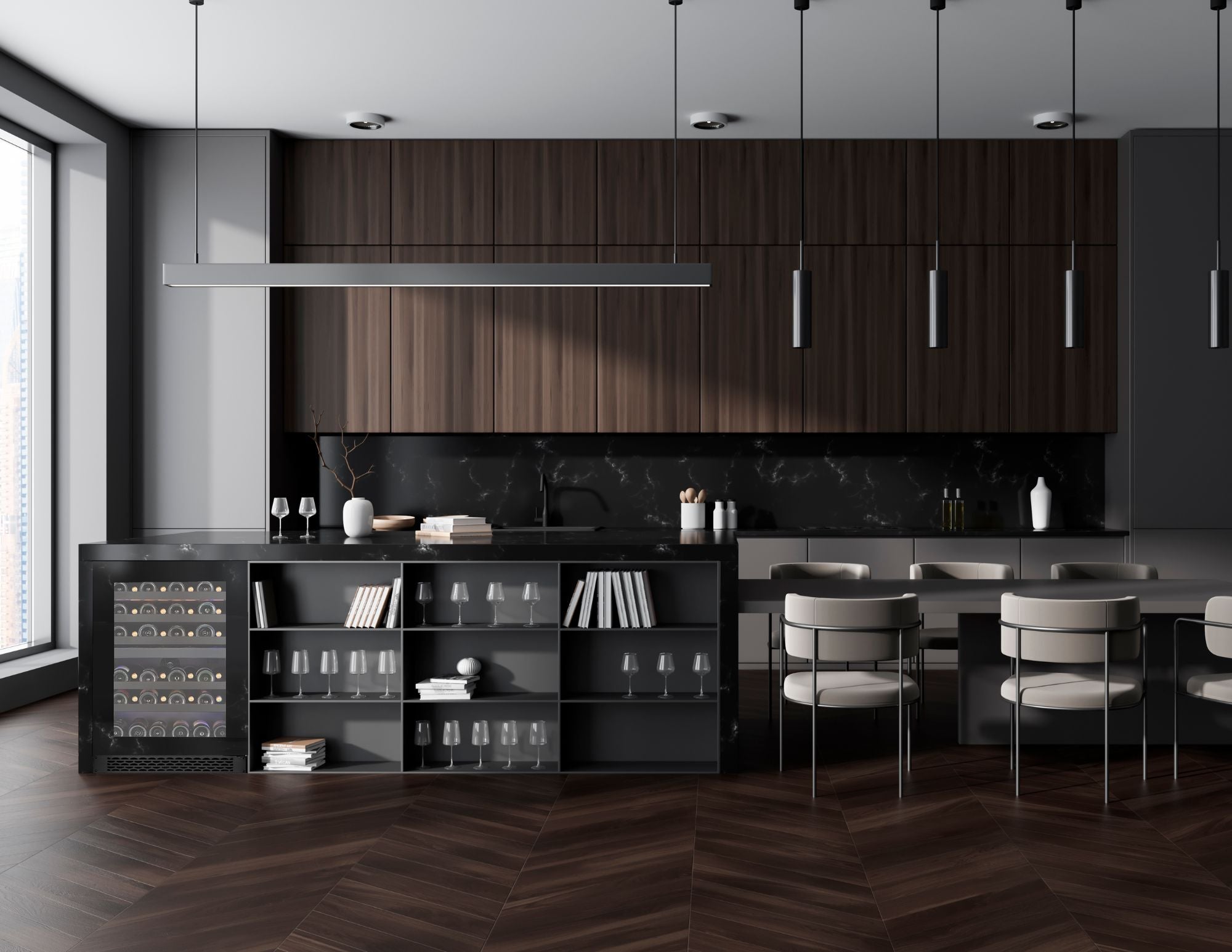 Wine Cell'R Wine Cell'R 46 Bottle Titanium Collection