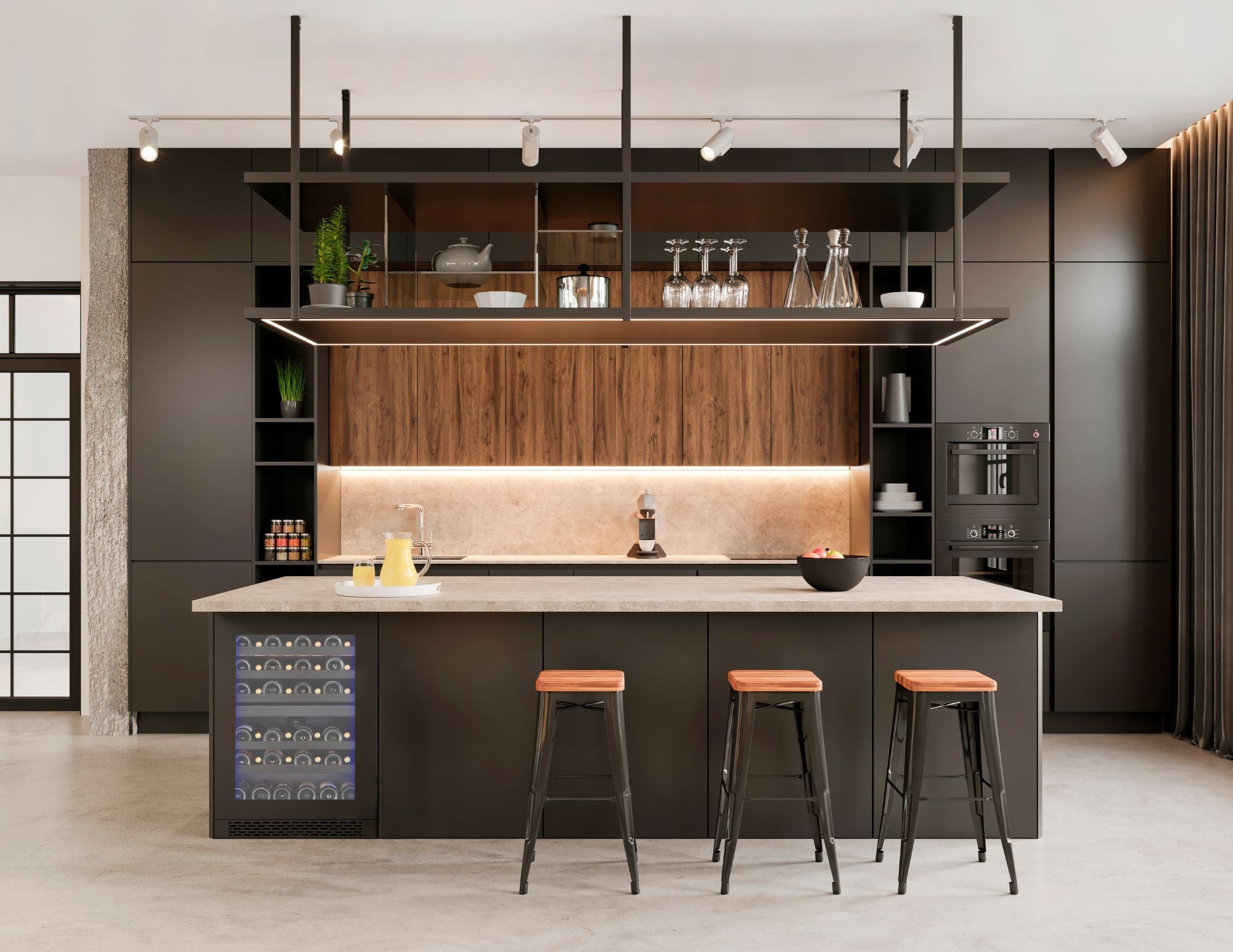 Wine Cell'R Wine Cell'R 46 Bottle Titanium Collection
