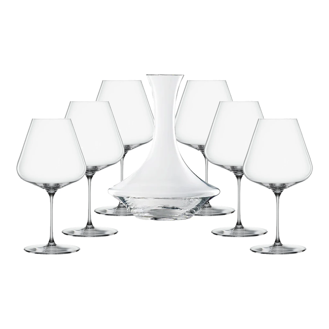 Carafe Authentis + 6 verres à vin rouge de Bourgogne