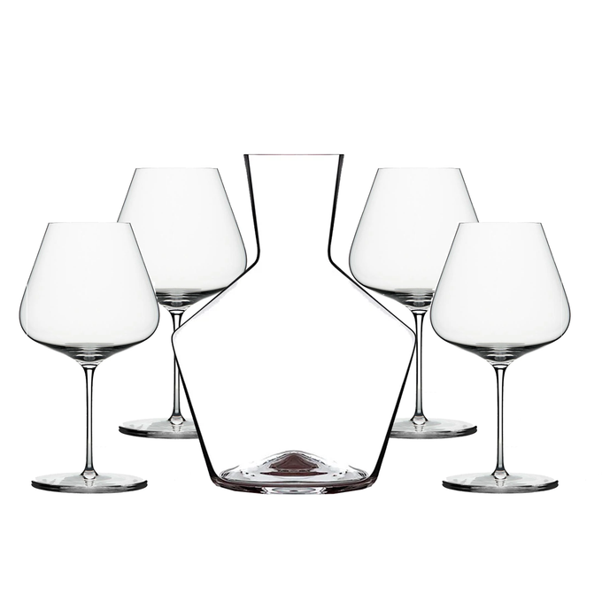 Carafe Axium + 4 verres à vin rouge Bourgogne