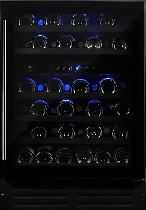 Wine Cell'R Collection Black Pearl Wine Cabinet Dual Zone - 46 Bottle