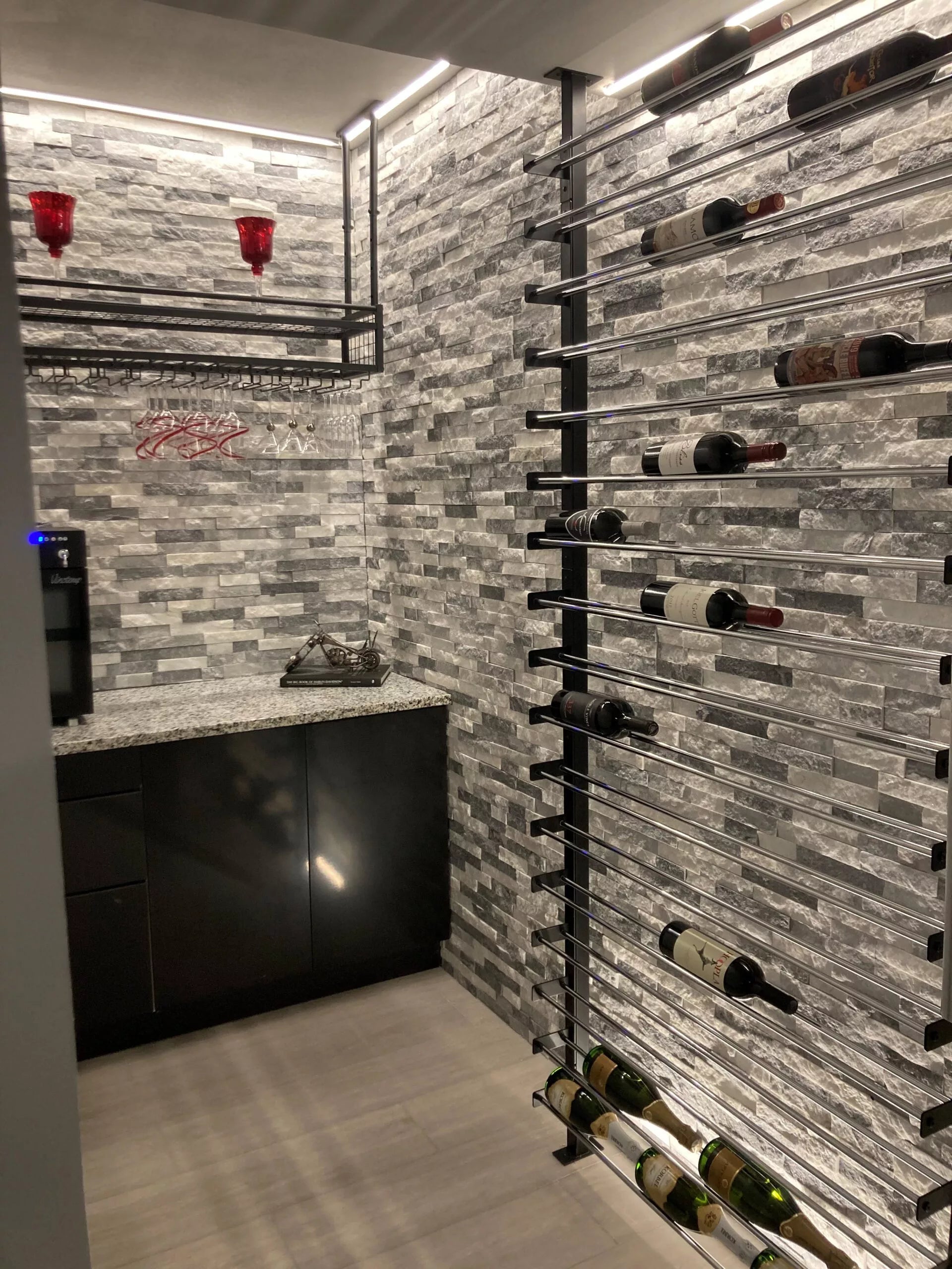 Evolution Wine Wall 5 3C Extension (wall mounted metal wine rack expansion pack)