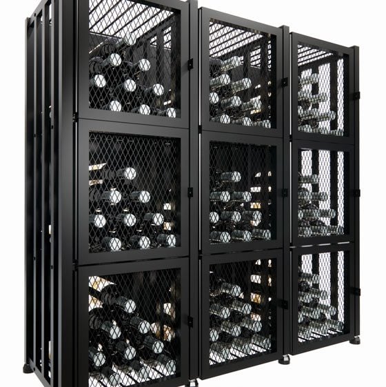 Short Three Wide Wine Locker