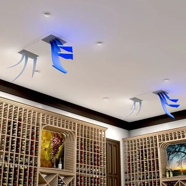 WhisperKOOL Twin Ceiling Mount 12000 – Ductless (220V Condenser) Wine Cellar Cooling System