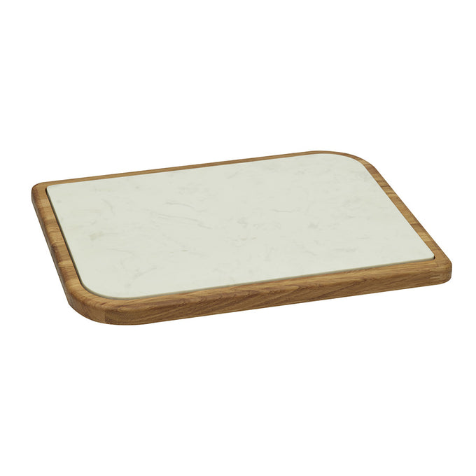 Legnoart Cheese Place Oak Cheese Plate with Marble Insert
