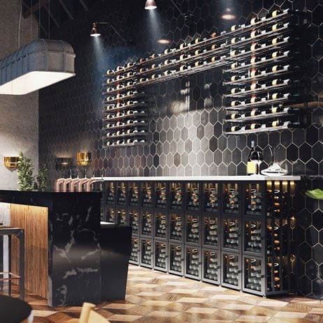 Short Single Wide Wine Locker