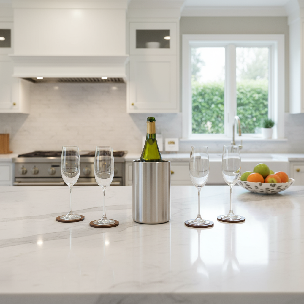 Champagne Celebration Pack – Spiegelau Flutes + Stainless Steel Wine Cooler