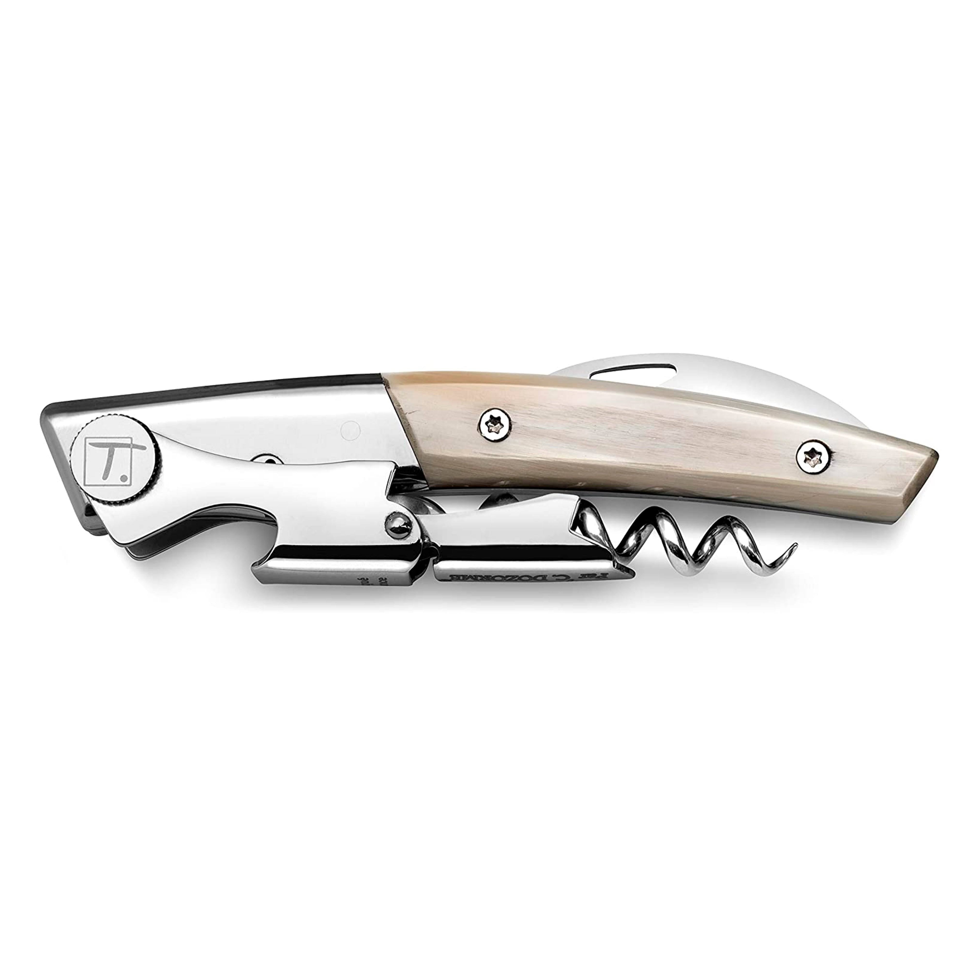 Claude Dozorme Claude Dozorme Le Thiers® Sommelier Double Lever with Tip of Horn Handle