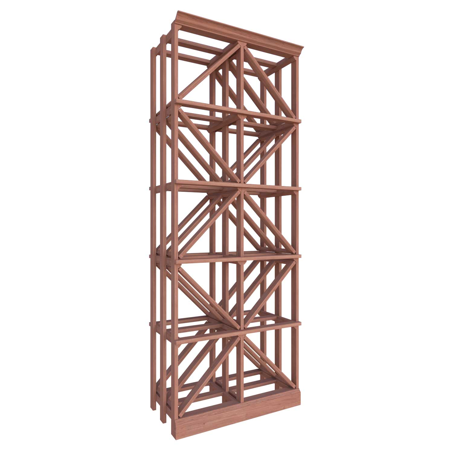 Premier Cru Wine Racks Double Diamond Bin - Premier Cru Premium Wooden Racking African Sapele