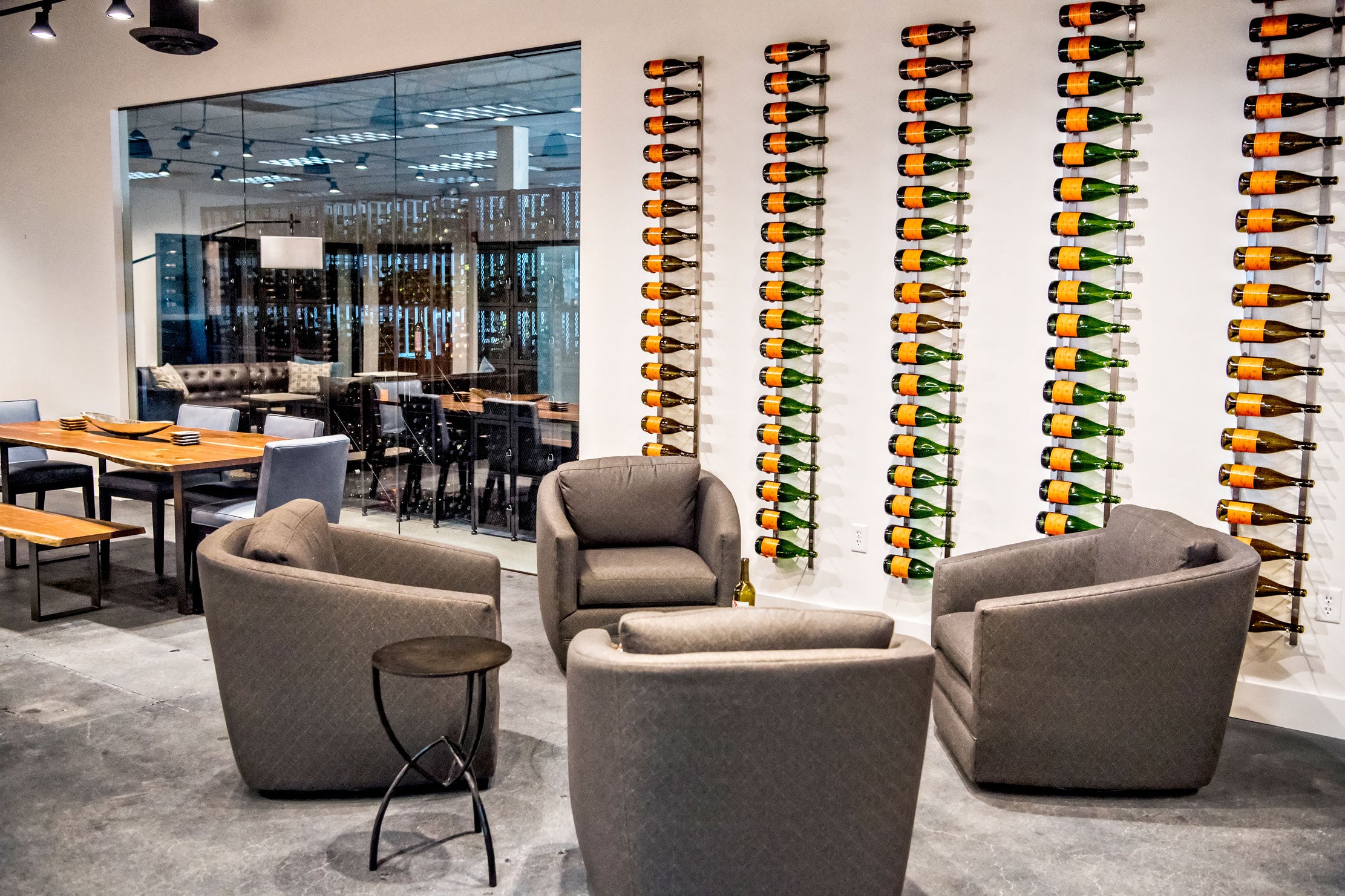 VintageView W Series Mag Rack 9 Bottles Tall (wall mounted bottle storage for magnums and champagnes)