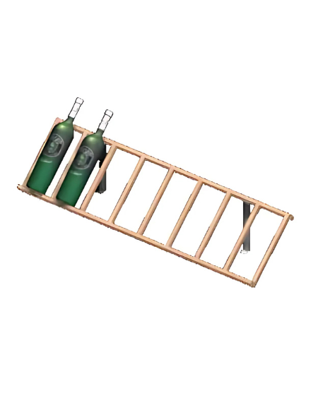 Modular Redwood Wine Racking Display & Stemware Rack - Modular Racks