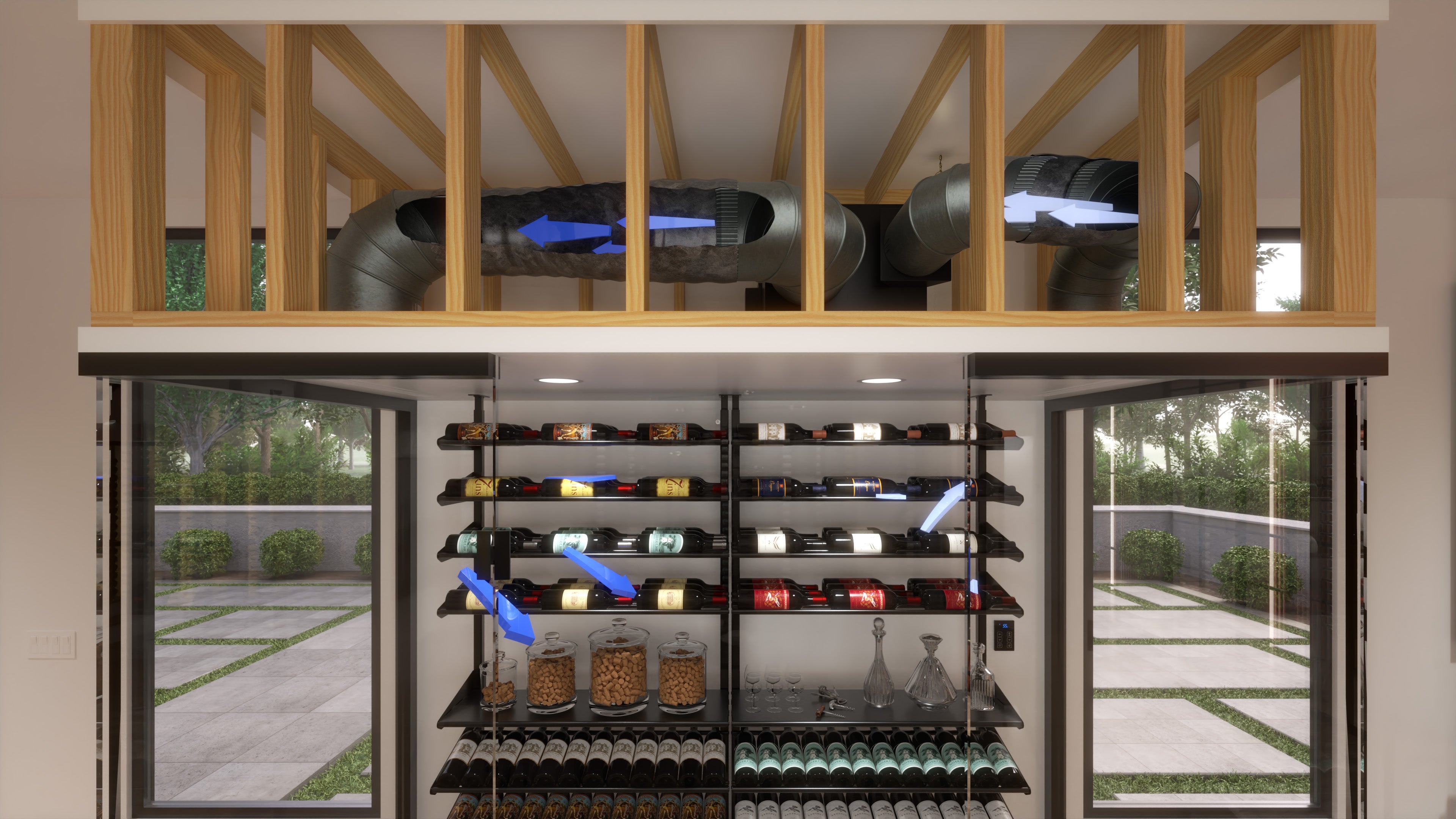 Platinum Split 4000 – (110V Condenser) Wine Cellar Cooling System