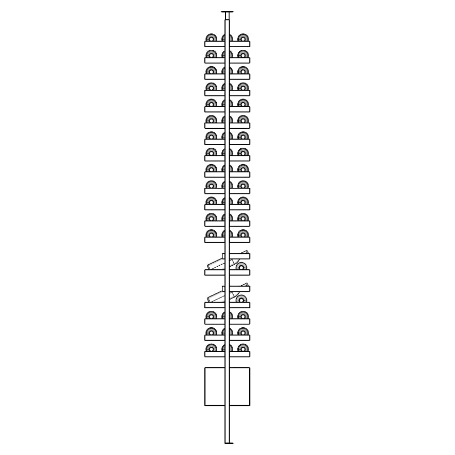 Ensemble Wine Rack with rungs and steps