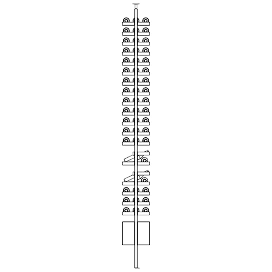 Diagram Ensemble wine rack system with multiple wine bottles and box