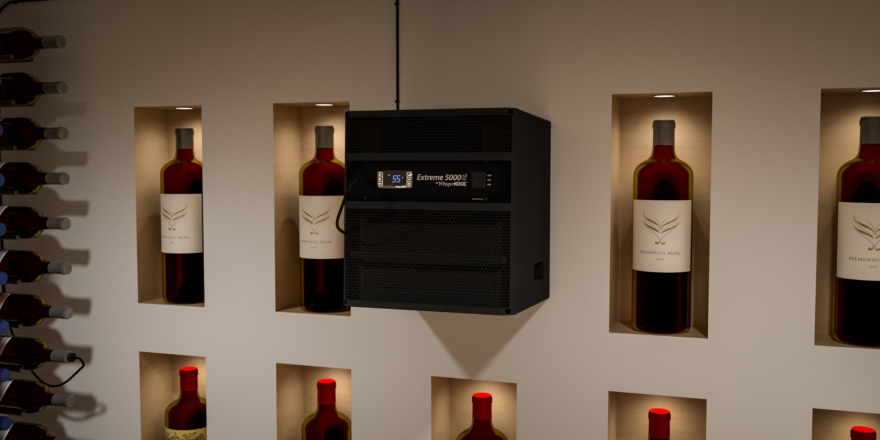 WhisperKOOL Extreme ti 3500 – Through-the-Wall Wine Cellar Cooling System