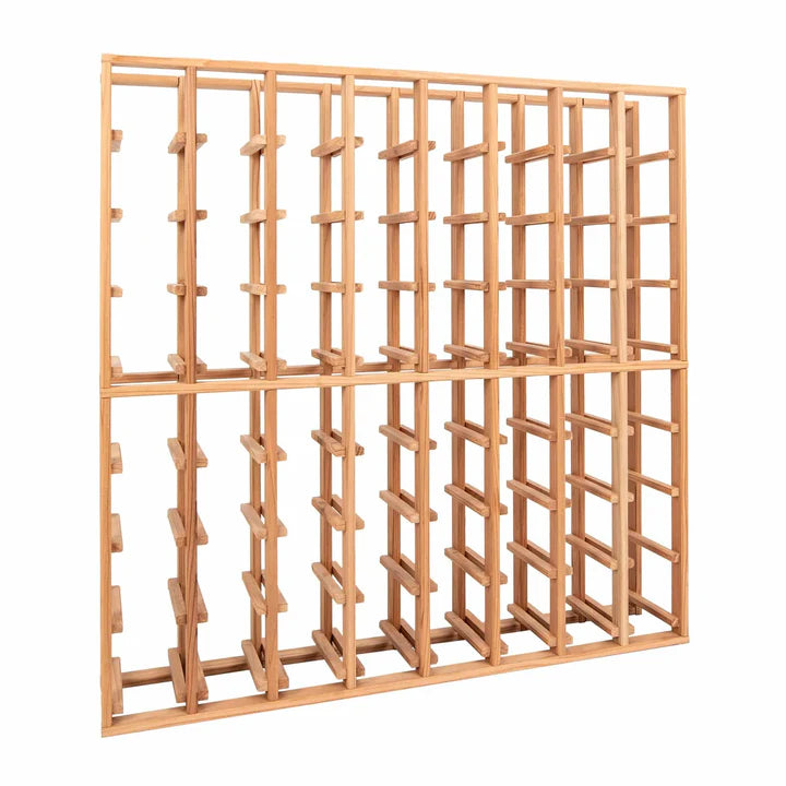 Modular Redwood Wine Racking F01 Individual Bottle 8 Column Wine Rack 32" High - 64Bottles (F01A)