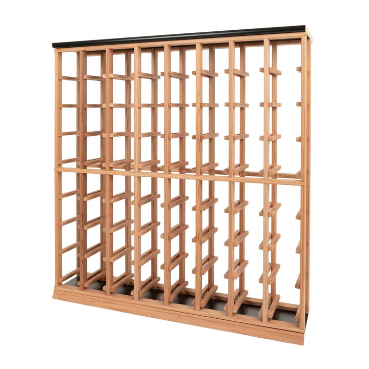 Modular Redwood Wine Racking F01 Individual Bottle 8 Column Wine Rack
