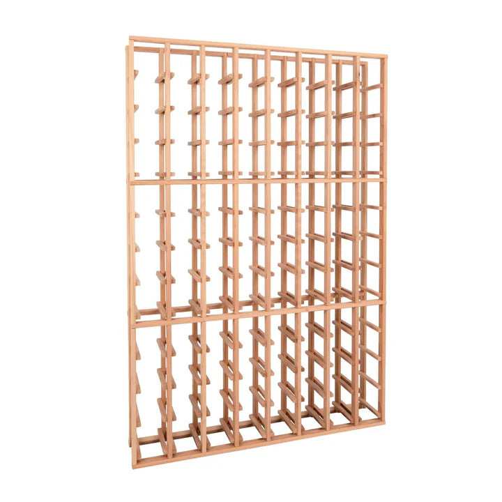 Modular Redwood Wine Racking F01 Individual Bottle 8 Column Wine Rack 48" High - 96 Bottles (F01B)