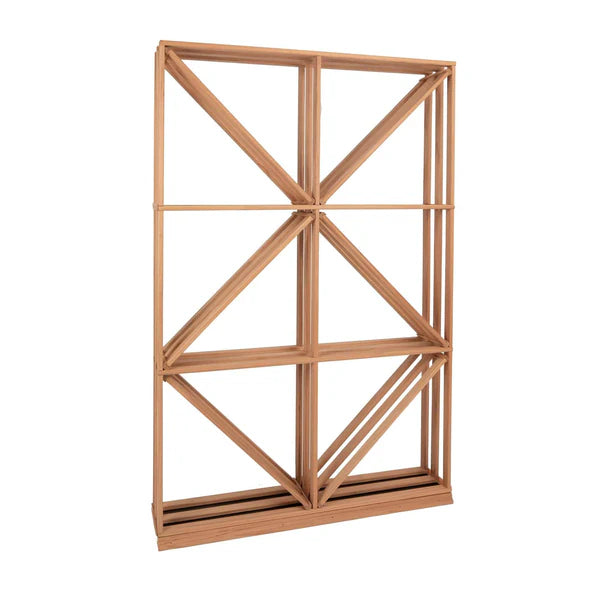 Modular Redwood Wine Racking F05 Diamond Wood Wine Rack