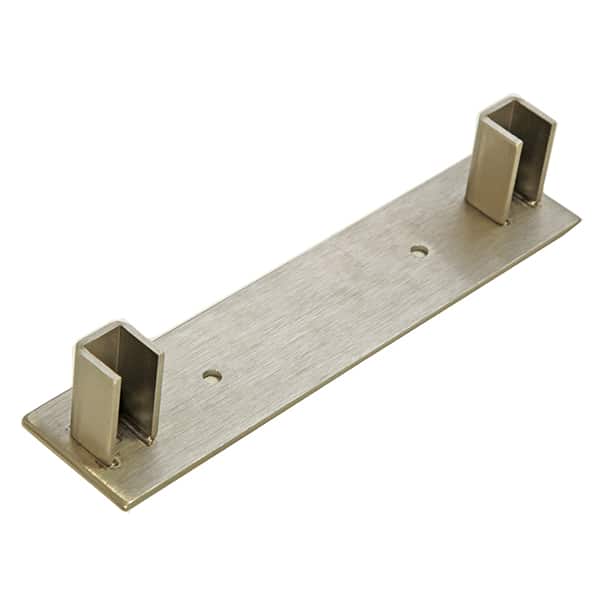 VintageView W Series Wine Rack Frame Base Plate (floor-to-ceiling wine rack component) Brushed Nickel
