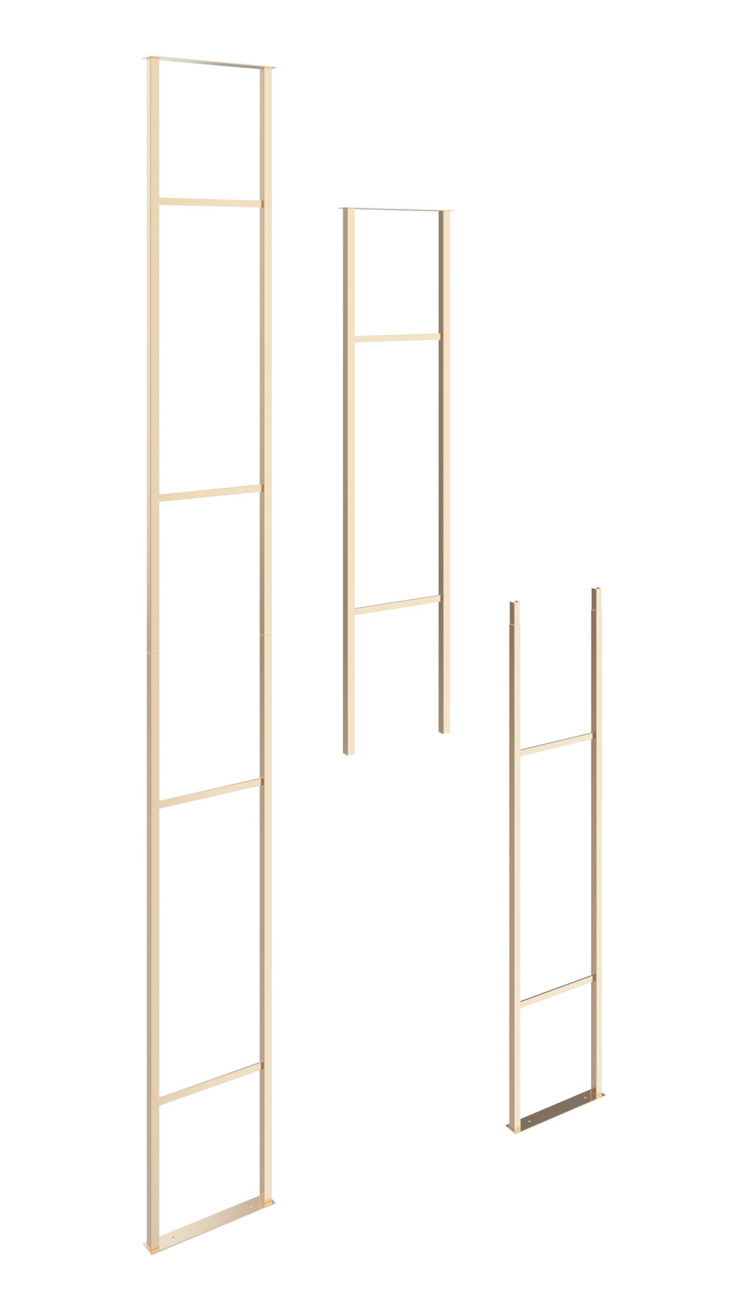 VintageView W Series Wine Rack Frame Big 10 (floor to ceiling wine rack support for up to 24 3-6L wine bottles) Golden Bronze