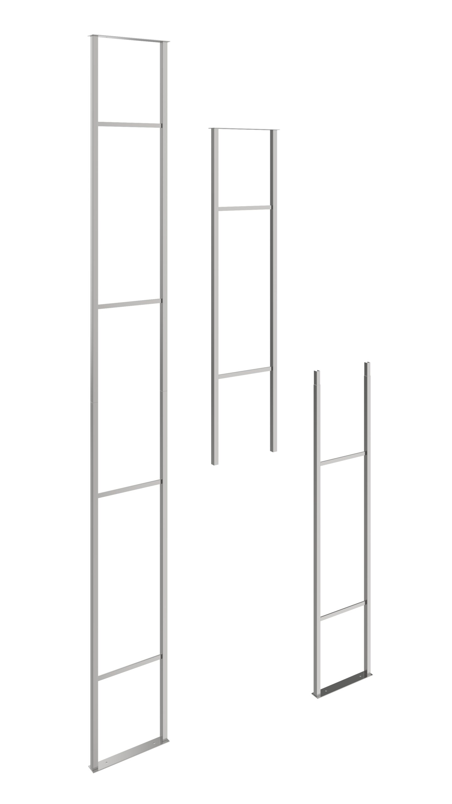 VintageView W Series Wine Rack Frame Big 10 (floor to ceiling wine rack support for up to 24 3-6L wine bottles) Gun Metal