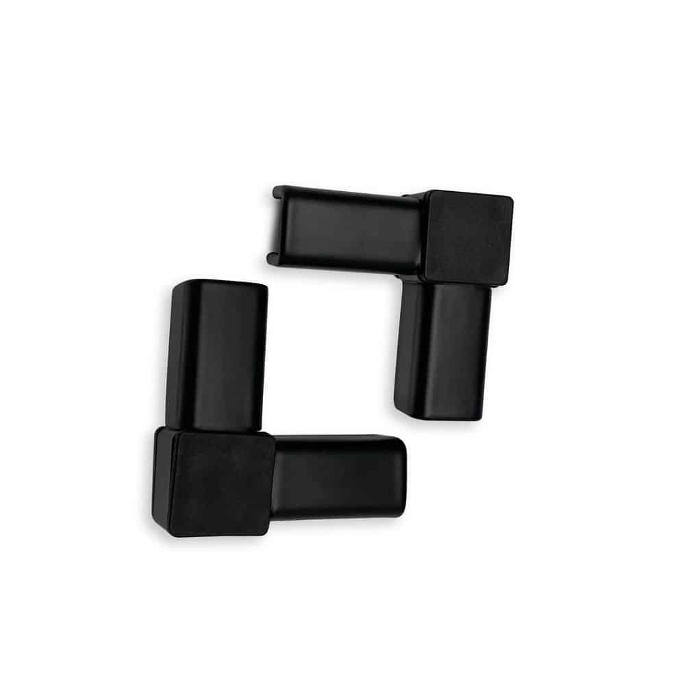 VintageView Helix Wine Rack Post Elbow Bracket (floating wine rack system component) Matte Black