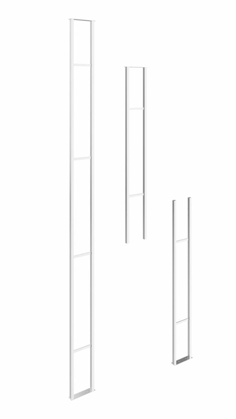 VintageView W Series Wine Rack Frame 10 (floor to ceiling wine rack support for up to 162 wine bottles) Chrome Luxe