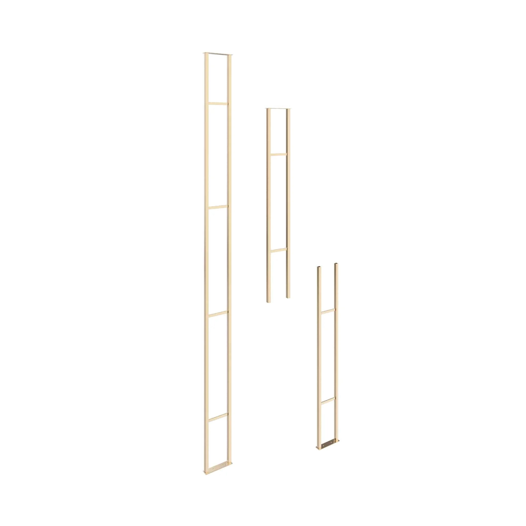 VintageView W Series Wine Rack Frame Mag 10 (floor to ceiling wine rack support for up to 104 1.5L wine bottles) Golden Bronze