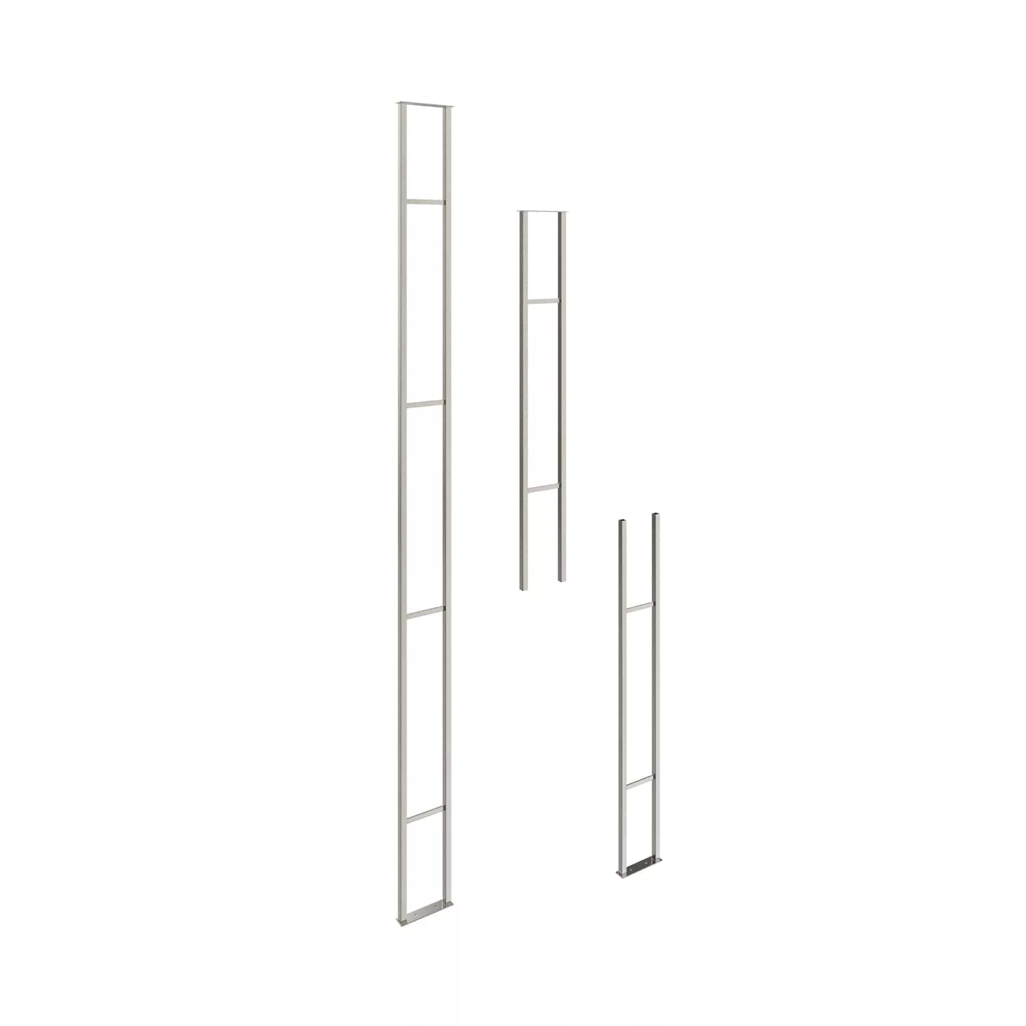 VintageView W Series Wine Rack Frame Mag 10 (floor to ceiling wine rack support for up to 104 1.5L wine bottles) Gun Metal Lux