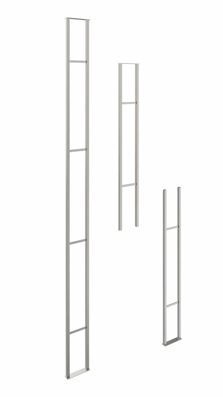VintageView W Series Wine Rack Frame 10 (floor to ceiling wine rack support for up to 162 wine bottles) Brushed Nickel
