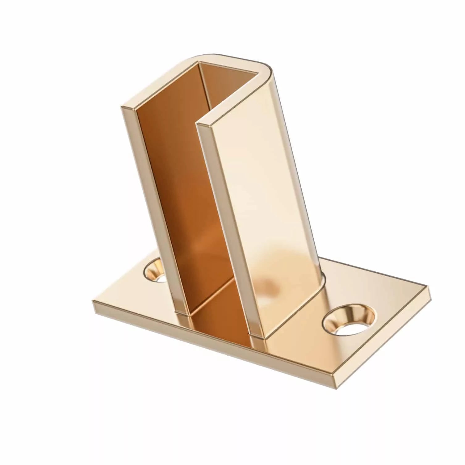 VintageView Helix Wine Rack Post Hidden Base Plate (floating wine rack system component) Golden Bronze