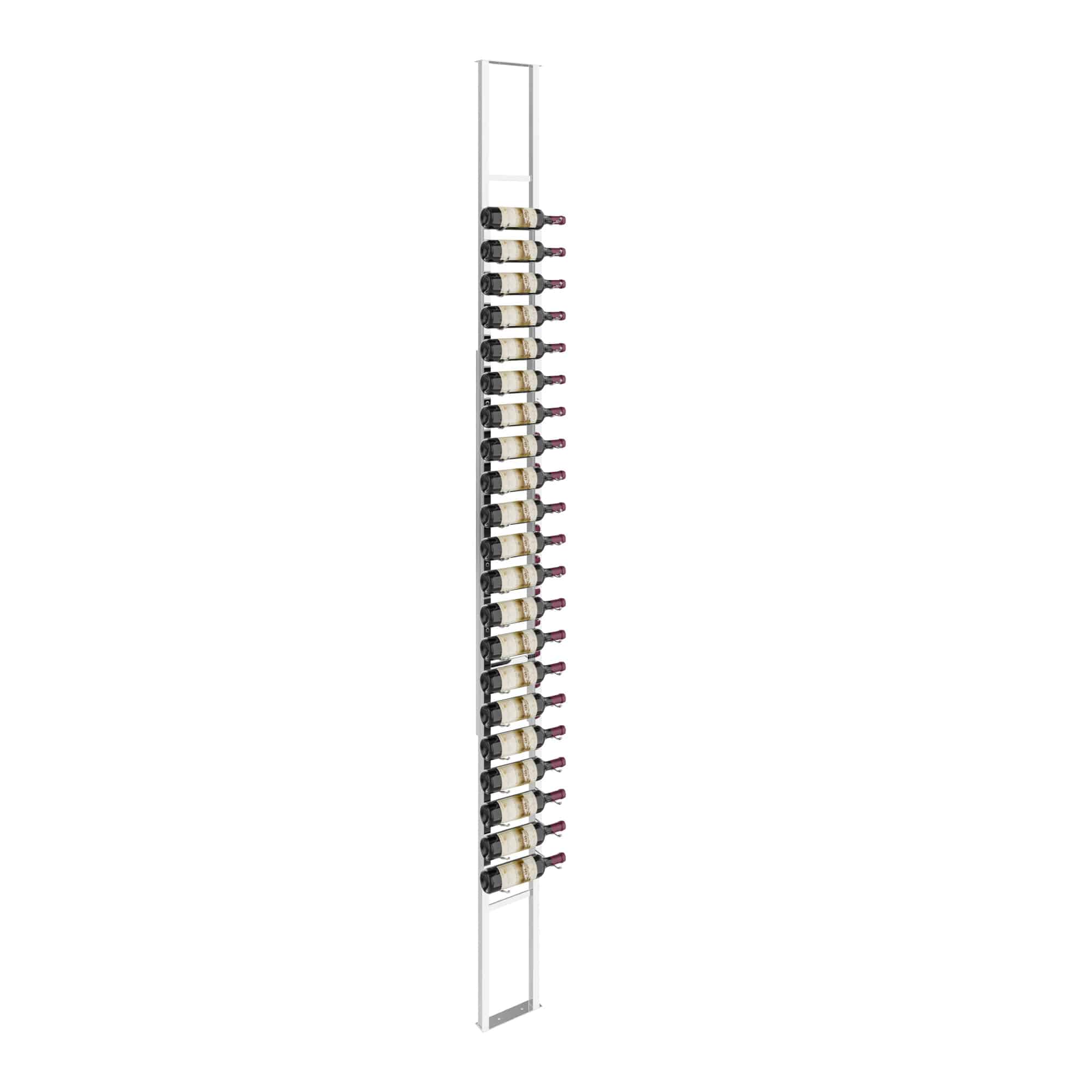 VintageView W Series Single Sided Floating Wine Rack 10 (floor-to-ceiling display) Chrome Luxe 21 Bottles