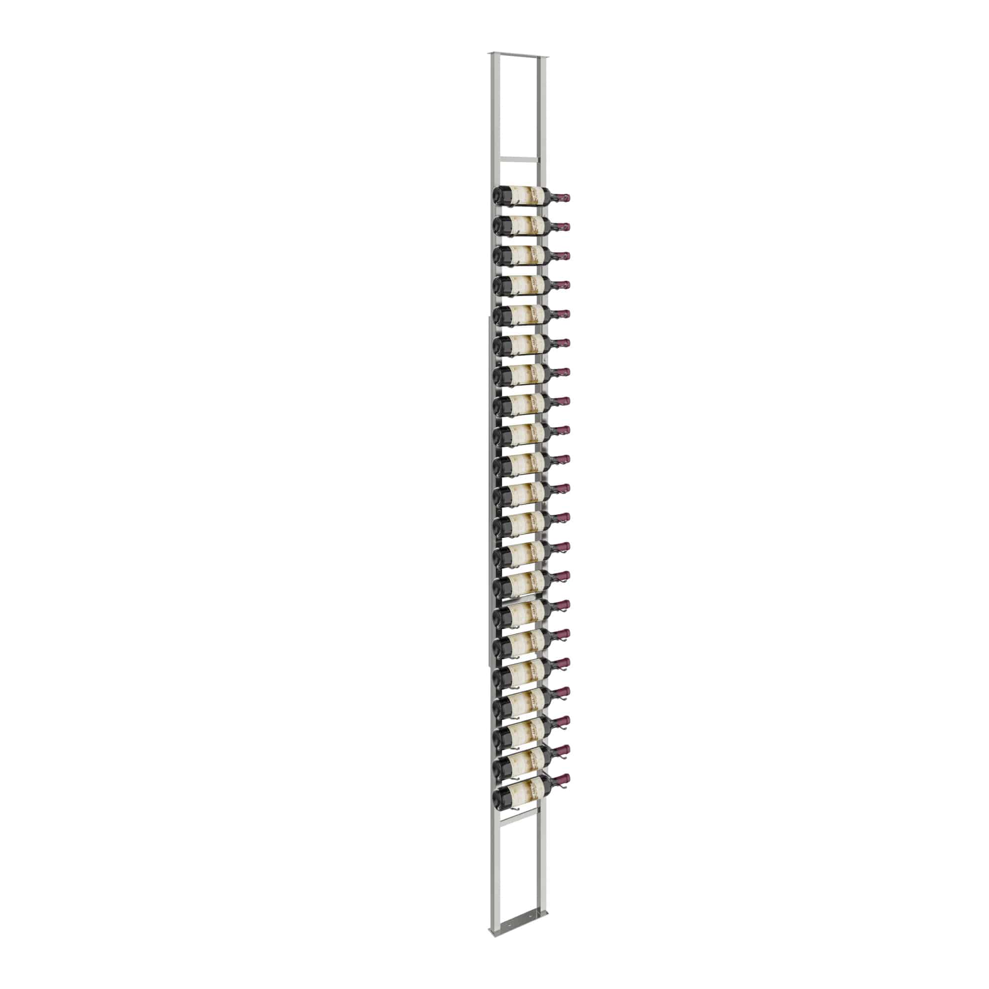 VintageView W Series Single Sided Floating Wine Rack 10 (floor-to-ceiling display) Gun Metal Lux 21 Bottles