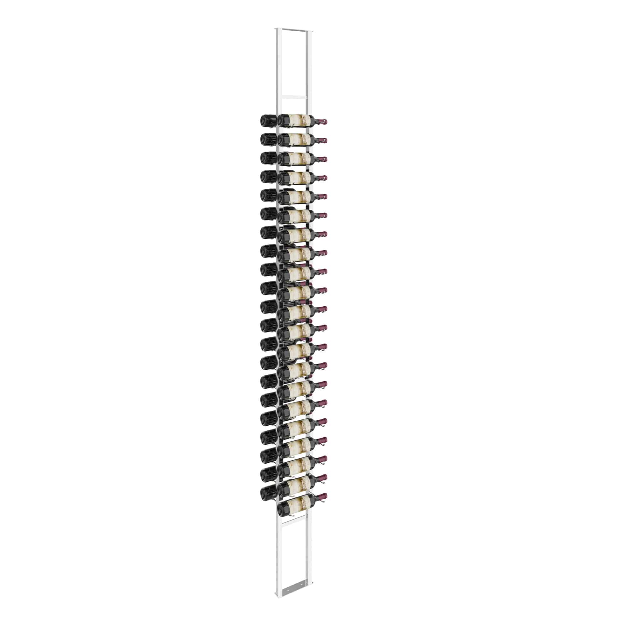 VintageView W Series Double Sided Floating Wine Rack Kit 10 (floor-to-ceiling display) Chrome Luxe 42 Bottles