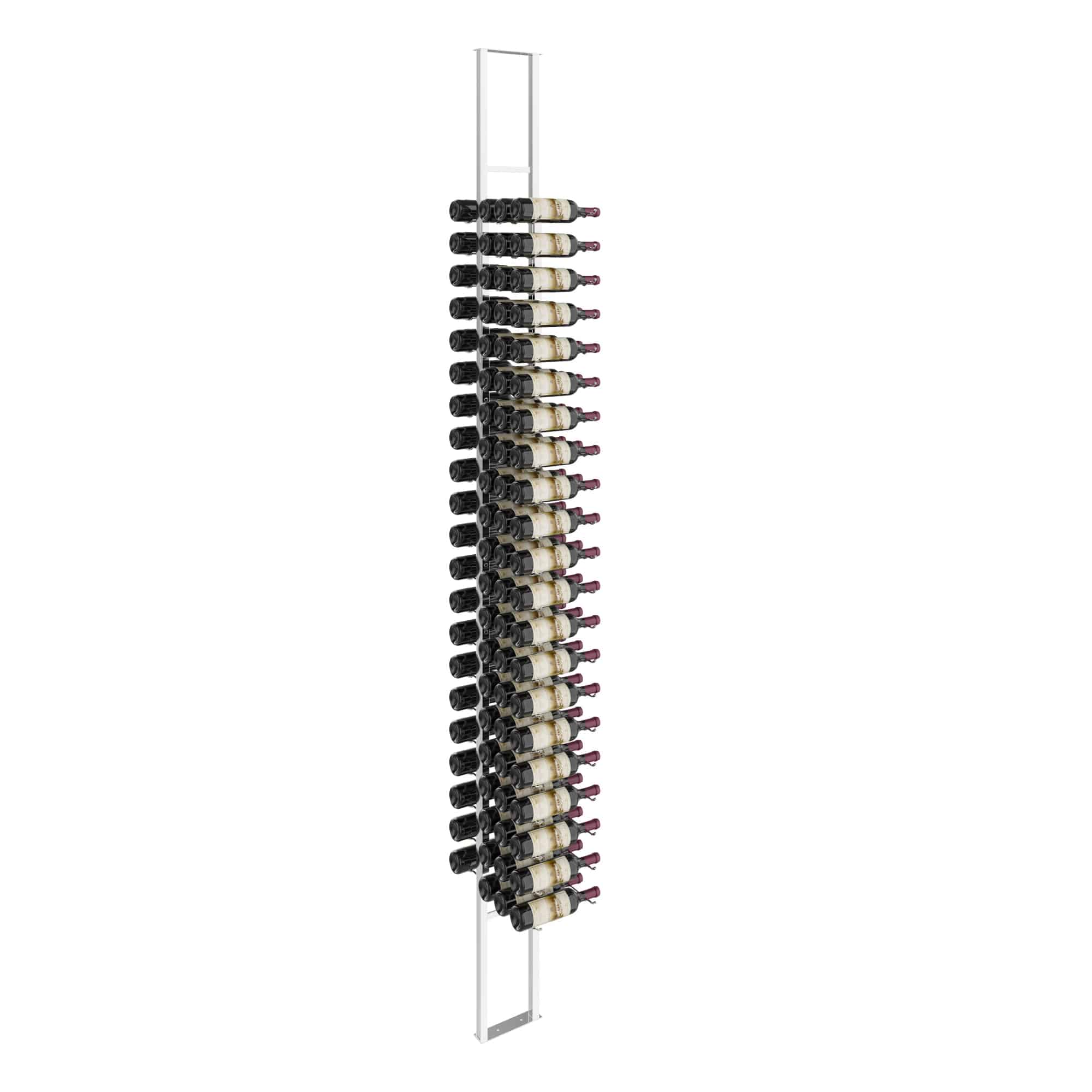 VintageView W Series Double Sided Floating Wine Rack Kit 10 (floor-to-ceiling display) Chrome Luxe 84 Bottles